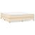 Pat box spring cu saltea, crem, 160x200 cm, material textil GartenMobel Dekor