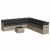 Set canapele de grădină cu perne 10 piese gri deschis poliratan GartenMobel Dekor