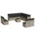 Set canapele de grădină cu perne, 12piese gri deschis poliratan GartenMobel Dekor