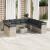 Set canapele de grădină cu perne, 12piese gri deschis poliratan GartenMobel Dekor