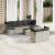 Set canapele de grădină cu perne 10 piese gri deschis poliratan GartenMobel Dekor