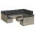 Set canapele de grădină cu perne, 12piese gri deschis poliratan GartenMobel Dekor
