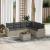 Set canapele de grădină cu perne, 7piese gri deschis poliratan GartenMobel Dekor