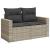 Set canapele de grădină cu perne 10 piese gri deschis poliratan GartenMobel Dekor