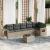 Set canapele de grădină cu perne, 7piese gri deschis poliratan GartenMobel Dekor