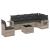 Set canapele de grădină cu perne, 7piese gri deschis poliratan GartenMobel Dekor