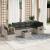 Set canapele de grădină cu perne, 7piese gri deschis poliratan GartenMobel Dekor
