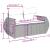 Set mobilier de grădină cu perne, 8 piese gri deschis poliratan GartenMobel Dekor