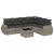 Set canapele de grădină cu perne, 7piese gri deschis poliratan GartenMobel Dekor