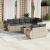 Set canapele de grădină cu perne, 9 piese gri deschis poliratan GartenMobel Dekor