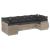 Set canapele de grădină cu perne, 7piese gri deschis poliratan GartenMobel Dekor