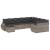Set canapele de grădină cu perne 10 piese gri deschis poliratan GartenMobel Dekor