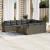 Set canapele de grădină cu perne, 11 piese, gri, poliratan GartenMobel Dekor