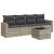 Set canapele de grădină cu perne, 5 piese gri deschis poliratan GartenMobel Dekor