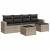 Set canapele de grădină cu perne, 6 piese gri deschis poliratan GartenMobel Dekor