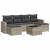 Set canapele de grădină cu perne, 7piese gri deschis poliratan GartenMobel Dekor