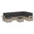 Set canapele de grădină cu perne, 9 piese gri deschis poliratan GartenMobel Dekor