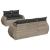 Set canapele de grădină cu perne, 6 piese gri deschis poliratan GartenMobel Dekor