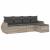Set canapele de grădină cu perne, 5 piese gri deschis poliratan GartenMobel Dekor