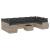 Set canapele de grădină cu perne, 11 piese, gri, poliratan GartenMobel Dekor