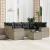 Set canapele de grădină cu perne, 7piese gri deschis poliratan GartenMobel Dekor