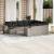 Set canapele de grădină cu perne, 11 piese, gri, poliratan GartenMobel Dekor