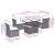 Set canapele de grădină cu perne, 7piese gri deschis poliratan GartenMobel Dekor