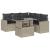 Set canapele de grădină cu perne, 6 piese gri deschis poliratan GartenMobel Dekor