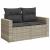 Set canapele de grădină cu perne 10 piese gri deschis poliratan GartenMobel Dekor