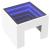 Noptieră cu LED infinity, alb, 40x40x30 cm GartenMobel Dekor