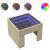 Noptieră cu LED infinity, stejar sonoma, 40x40x30 cm GartenMobel Dekor