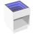 Noptieră cu LED infinity, alb, 40x40x50 cm GartenMobel Dekor