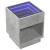 Noptieră cu LED infinity, gri beton, 40x40x50 cm GartenMobel Dekor