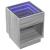 Noptieră cu LED infinity, gri sonoma, 40x40x50 cm GartenMobel Dekor