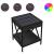 Noptieră cu LED infinity, negru, 40x40x49 cm GartenMobel Dekor