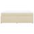 Pat continental cu saltea, crem, 140x200 cm, material textil GartenMobel Dekor