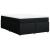 Pat box spring cu saltea, negru, 160x200 cm, textil GartenMobel Dekor