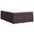 Pat box spring cu saltea, maro închis, 160x200 cm, textil GartenMobel Dekor