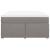 Pat box spring cu saltea, gri taupe, 160x200 cm material textil GartenMobel Dekor