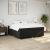 Pat box spring cu saltea, negru, 180x200 cm, catifea GartenMobel Dekor