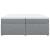 Pat box spring cu saltea, gri deschis, 200x200 cm, textil GartenMobel Dekor