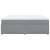 Pat box spring cu saltea, gri deschis, 200x200 cm, textil GartenMobel Dekor