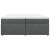 Pat box spring cu saltea, gri închis, 200x200 cm, textil GartenMobel Dekor