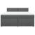 Pat box spring cu saltea, gri închis, 180x200 cm, textil GartenMobel Dekor