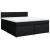 Pat box spring cu saltea, negru, 180x200 cm, catifea GartenMobel Dekor