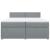 Pat box spring cu saltea, gri deschis, 200x200 cm, textil GartenMobel Dekor