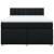 Pat box spring cu saltea, negru, 140x200 cm, textil GartenMobel Dekor