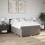 Pat continental cu saltea gri taupe 140x200 cm material textil GartenMobel Dekor