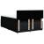 Pat box spring cu saltea, negru, 140x200 cm, textil GartenMobel Dekor