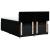 Pat box spring cu saltea, negru, 160x200 cm, textil GartenMobel Dekor